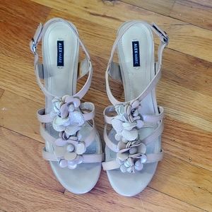 Dillard's nude sandal heels